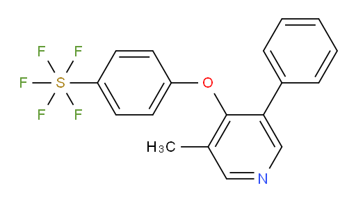 4-((3-methyl-5-phenylpyridin-4-yl)oxy)(pentafluoromercapto)benzene