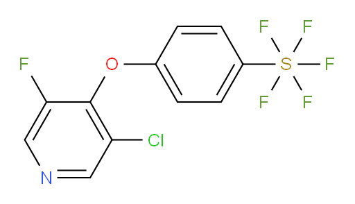 4-((3-chloro-5-fluoropyridin-4-yl)oxy)(pentafluoromercapto)benzene