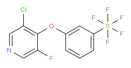 3-((3-chloro-5-fluoropyridin-4-yl)oxy)(pentafluoromercapto)benzene