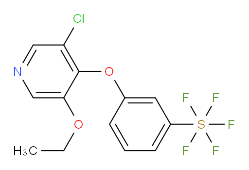 3-((3-chloro-5-ethoxypyridin-4-yl)oxy)(pentafluoromercapto)benzene