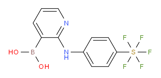 (2-((4-(pentafluoromercapto)phenyl)amino)pyridin-3-yl)boronic acid