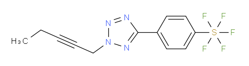 4-(2-(pent-2-yn-1-yl)-2H-tetrazol-5-yl)(pentafluoromercapto)benzene