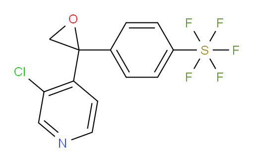 4-(2-(3-chloropyridin-4-yl)oxiran-2-yl)(pentafluoromercapto)benzene