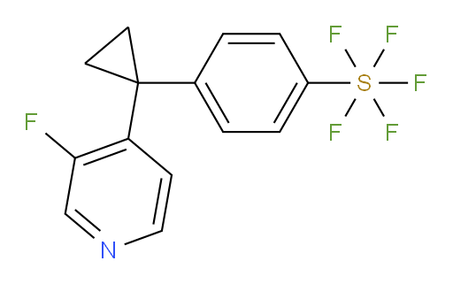 4-(1-(3-fluoropyridin-4-yl)cyclopropyl)(pentafluoromercapto)benzene