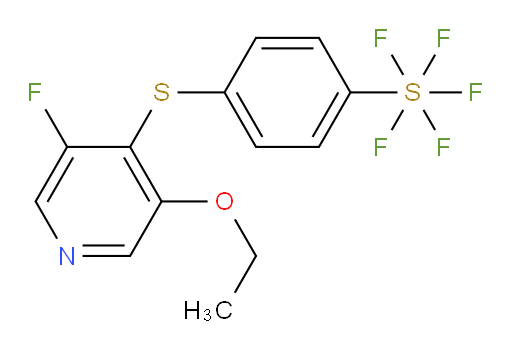 4-((3-ethoxy-5-fluoropyridin-4-yl)thio)(pentafluoromercapto)benzene