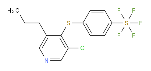 4-((3-chloro-5-propylpyridin-4-yl)thio)(pentafluoromercapto)benzene