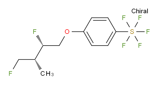 4-((2S,3R)-2,4-difluoro-3-methylbutoxy)(pentafluoromercapto)benzene