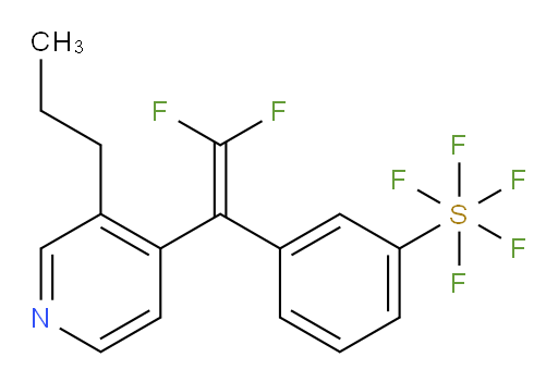 3-(2,2-difluoro-1-(3-propylpyridin-4-yl)vinyl)(pentafluoromercapto)benzene