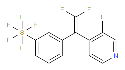 3-(2,2-difluoro-1-(3-fluoropyridin-4-yl)vinyl)(pentafluoromercapto)benzene