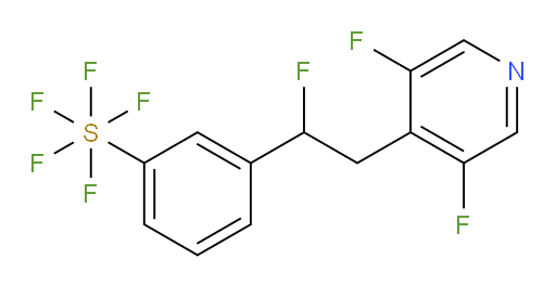 3-(2-(3,5-difluoropyridin-4-yl)-1-fluoroethyl)(pentafluoromercapto)benzene
