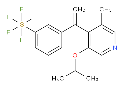 3-(1-(3-isopropoxy-5-methylpyridin-4-yl)vinyl)(pentafluoromercapto)benzene