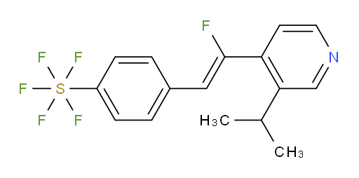 (Z)-4-(2-fluoro-2-(3-isopropylpyridin-4-yl)vinyl)(pentafluoromercapto)benzene