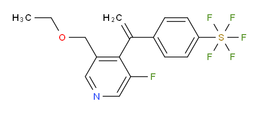 4-(1-(3-(ethoxymethyl)-5-fluoropyridin-4-yl)vinyl)(pentafluoromercapto)benzene