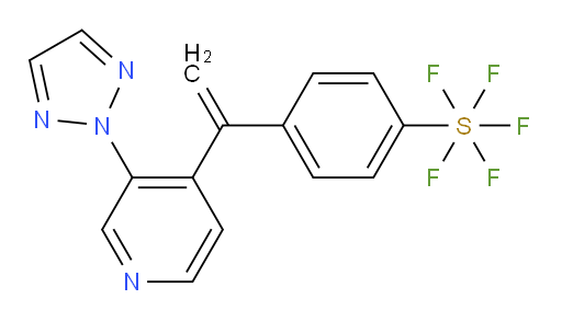 4-(1-(3-(2H-1,2,3-triazol-2-yl)pyridin-4-yl)vinyl)(pentafluoromercapto)benzene