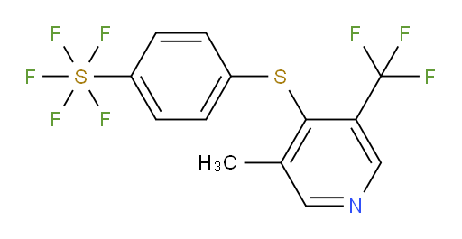 4-((3-methyl-5-(trifluoromethyl)pyridin-4-yl)thio)(pentafluoromercapto)benzene