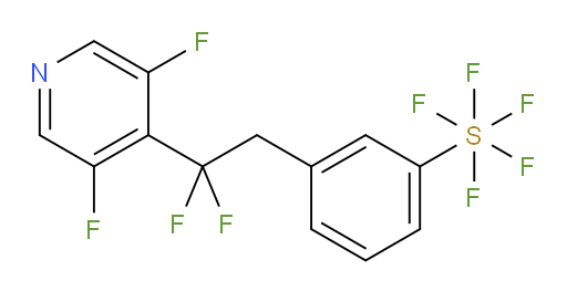 3-(2-(3,5-difluoropyridin-4-yl)-2,2-difluoroethyl)(pentafluoromercapto)benzene