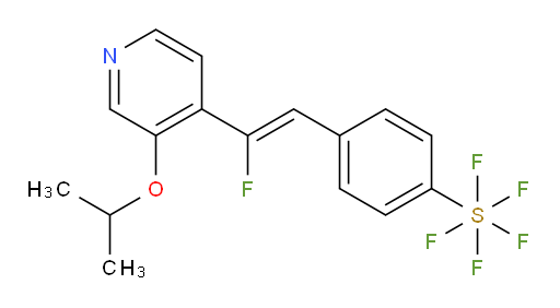 (Z)-4-(2-fluoro-2-(3-isopropoxypyridin-4-yl)vinyl)(pentafluoromercapto)benzene