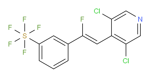 (Z)-3-(2-(3,5-dichloropyridin-4-yl)-1-fluorovinyl)(pentafluoromercapto)benzene