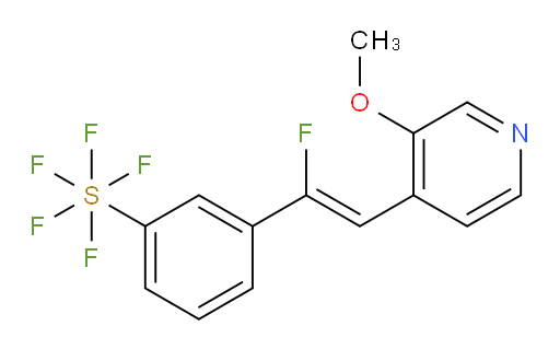 (Z)-3-(1-fluoro-2-(3-methoxypyridin-4-yl)vinyl)(pentafluoromercapto)benzene