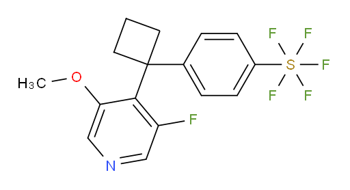 4-(1-(3-fluoro-5-methoxypyridin-4-yl)cyclobutyl)(pentafluoromercapto)benzene