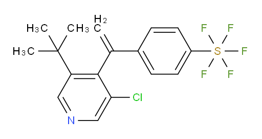 4-(1-(3-(tert-butyl)-5-chloropyridin-4-yl)vinyl)(pentafluoromercapto)benzene