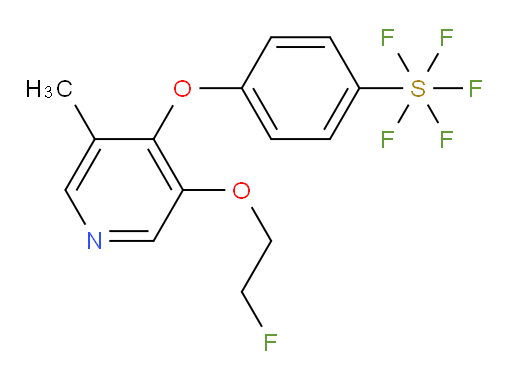 4-((3-(2-fluoroethoxy)-5-methylpyridin-4-yl)oxy)(pentafluoromercapto)benzene