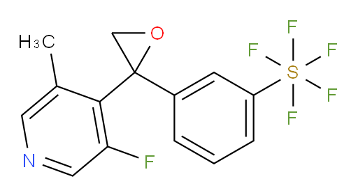 3-(2-(3-fluoro-5-methylpyridin-4-yl)oxiran-2-yl)(pentafluoromercapto)benzene