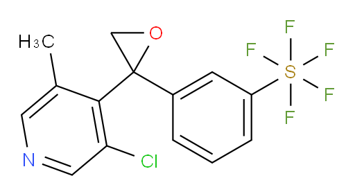 3-(2-(3-chloro-5-methylpyridin-4-yl)oxiran-2-yl)(pentafluoromercapto)benzene
