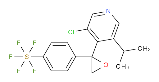 4-(2-(3-chloro-5-isopropylpyridin-4-yl)oxiran-2-yl)(pentafluoromercapto)benzene