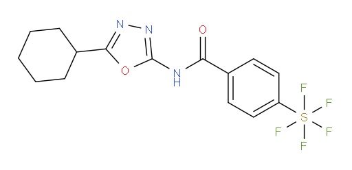 [4-[[(5-Cyclohexyl-1,3,4-oxadiazol-2-yl)amino]carbonyl]phenyl]sulfur pentafluoride