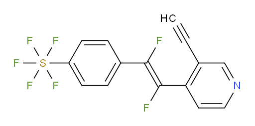 (E)-4-(2-(3-ethynylpyridin-4-yl)-1,2-difluorovinyl)(pentafluoromercapto)benzene
