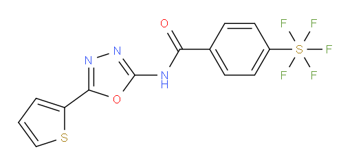 [4-[[[5-(2-thienyl)-1,3,4-oxadiazol-2-yl]amino]carbonyl]phenyl]sulfur pentafluoride