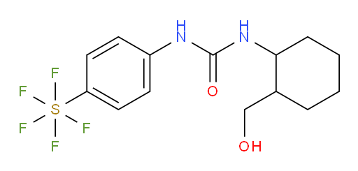 [4-[[[[2-(hydroxymethyl)cyclohexyl]amino]carbonyl]amino]phenyl]sulfur pentafluoride
