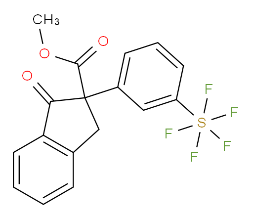 [3-[2,3-Dihydro-2-(methoxycarbonyl)-1-oxo-1H-inden-2-yl]phenyl]sulfur pentafluoride