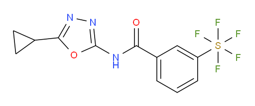 [3-[[(5-Cyclopropyl-1,3,4-oxadiazol-2-yl)amino]carbonyl]phenyl]sulfur pentafluoride