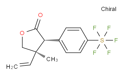 (3R,4R)-3-(4-(pentafluoromercapto)phenyl)-4-methyl-4-vinyldihydrofuran-2(3H)-one