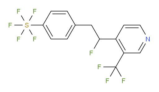 4-(2-fluoro-2-(3-(trifluoromethyl)pyridin-4-yl)ethyl)(pentafluoromercapto)benzene