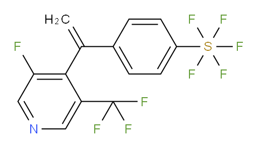 4-(1-(3-fluoro-5-(trifluoromethyl)pyridin-4-yl)vinyl)(pentafluoromercapto)benzene