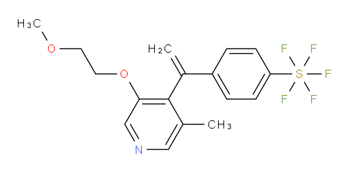 4-(1-(3-(2-methoxyethoxy)-5-methylpyridin-4-yl)vinyl)(pentafluoromercapto)benzene