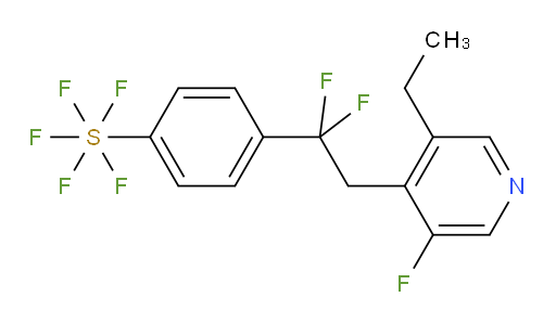 4-(2-(3-ethyl-5-fluoropyridin-4-yl)-1,1-difluoroethyl)(pentafluoromercapto)benzene