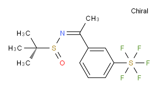 [3-[(1Z)-1-[[(R)-(1,1-dimethylethyl)sulfinyl]imino]ethyl]phenyl]sulfur pentafluoride