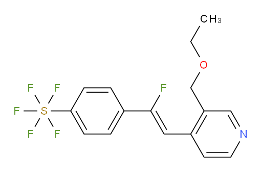 (Z)-4-(2-(3-(ethoxymethyl)pyridin-4-yl)-1-fluorovinyl)(pentafluoromercapto)benzene