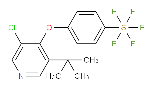 4-((3-(tert-butyl)-5-chloropyridin-4-yl)oxy)(pentafluoromercapto)benzene