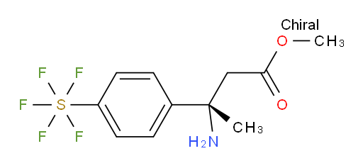 [4-[(1S)-1-Amino-3-methoxy-1-methyl-3-oxopropyl]phenyl]sulfur pentafluoride