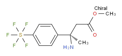 [4-[(1R)-1-Amino-3-methoxy-1-methyl-3-oxopropyl]phenyl]sulfur pentafluoride