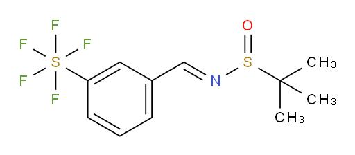 (E)-N-(3-(pentafluoromercapto)benzylidene)-2-methylpropane-2-sulfinamide