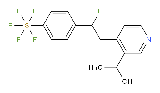 4-(1-fluoro-2-(3-isopropylpyridin-4-yl)ethyl)(pentafluoromercapto)benzene