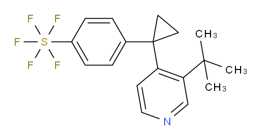 4-(1-(3-(tert-butyl)pyridin-4-yl)cyclopropyl)(pentafluoromercapto)benzene