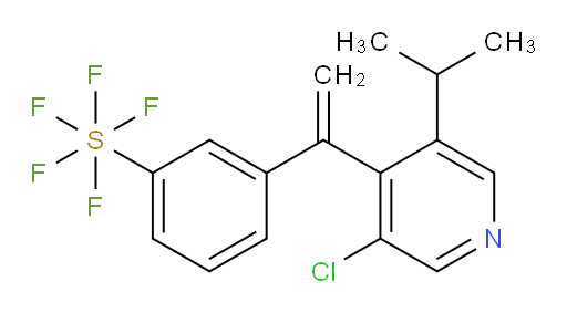 3-(1-(3-chloro-5-isopropylpyridin-4-yl)vinyl)(pentafluoromercapto)benzene