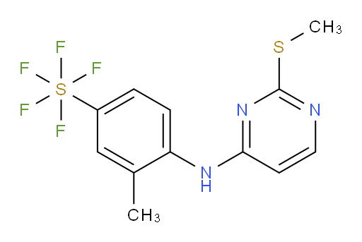 [3-methyl-4-[[2-(methylthio)-4-pyrimidinyl]amino]phenyl]sulfur pentafluoride